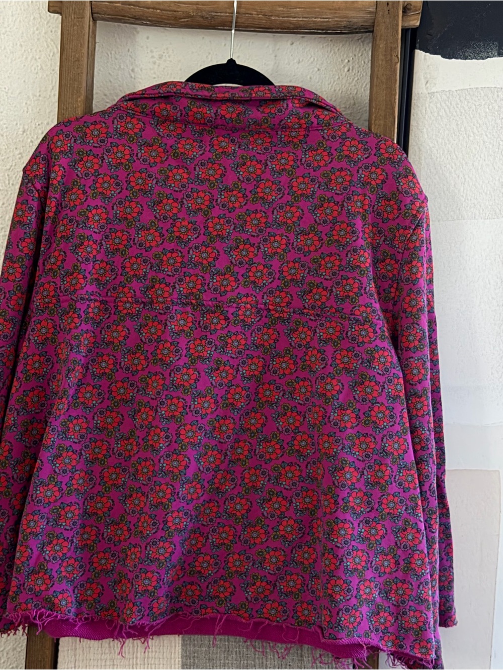 NATURAL LIFE Pink Floral Half-Zip Pullover - Picture 8 of 9